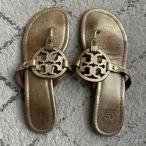 Tory Burch gold sandals. Women’s US size 10M.